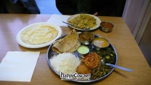 Two plates at Madhav, April 2012. Photo by Ding Ren at Madhav in Cardiff