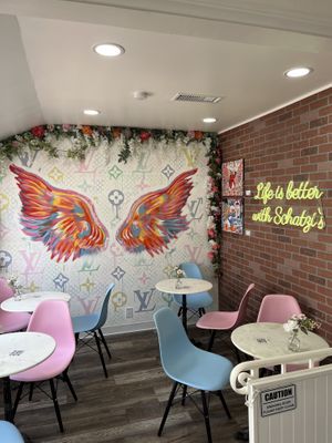 Indoor seating  at Schatzi's Bakery & Cafe in Sherman Oaks