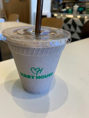 Oreo milkshake (made with Ripple milk)

 at Hart House in Monrovia