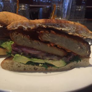 Cajun seitan sandwich $16 at Candle Cafe West in New York City