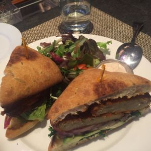 Cajun seitan sandwich $16 at Candle Cafe West in New York City