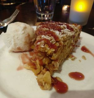 Apple crumble pie at Candle Cafe West in New York City