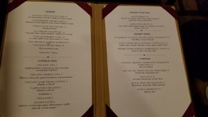 Dessert menu June 2018 at Candle Cafe West in New York City
