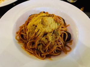 Unique and flavorful pasta! at Candle Cafe West in New York City