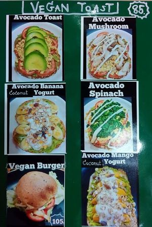 Limited Vegan Menu at Cha-Malay Cafe bistro @ Garage in Chiang Mai