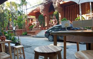 View from shop  at Cha-Malay Cafe bistro @ Garage in Chiang Mai