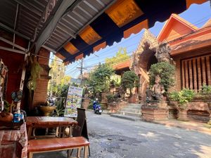 View from the cafe   at Cha-Malay Cafe bistro @ Garage in Chiang Mai