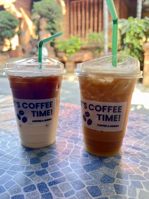 Iced coffees   at Cha-Malay Cafe bistro @ Garage in Chiang Mai