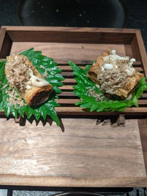 Enoki & Trüffel (second dish) - 5/5 at Oukan Dining in Berlin