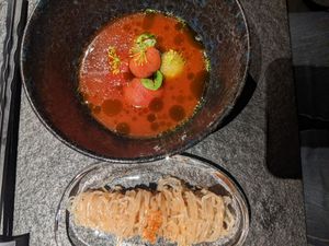 Dashi & Paprika (fourth dish) - 3.5/5 at Oukan Dining in Berlin