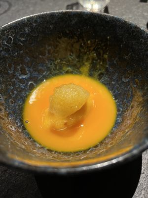 Third dish  at Oukan Dining in Berlin