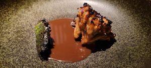 Main dish. No protein source at Oukan Dining in Berlin