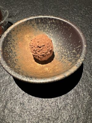 Chocolate truffle  at Oukan Dining in Berlin
