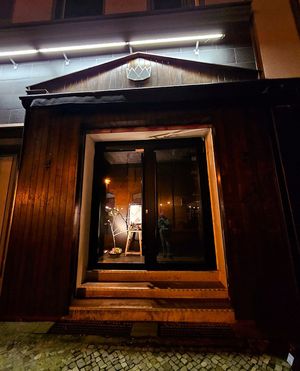 Outside (looks like the entrance but it's not) at Oukan Dining in Berlin