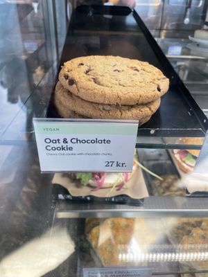 New vegan cookie  at Espresso House - Frederiksborggade in Copenhagen