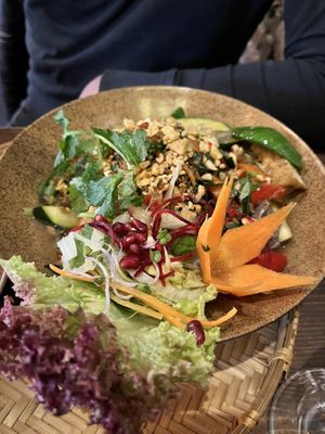 Big bowl with house made tofu  at Hanoi Vegan & Heinenhof in Cologne