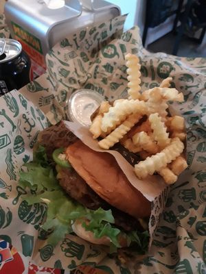 Vegan Helsinki burger at Bastard Burgers in Helsinki