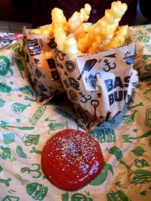 Kecthup's free, a number of great dips available for purchase at Bastard Burgers in Helsinki