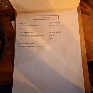 Menu at Miso Ramen in Halle