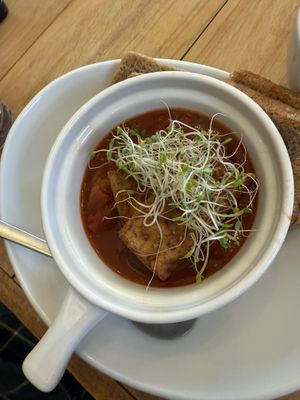 vegan shakshuka  at Amanita in Lancaster