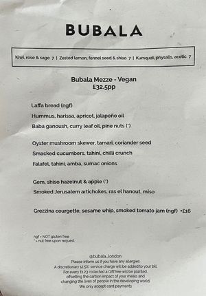  at Bubala - Soho in London