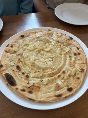 Gluten free vegan garlic bread  at Pizzeria La Gaby in Buxton