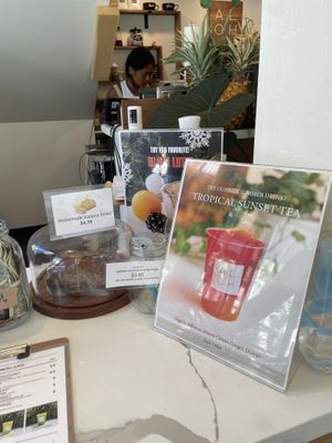 banana bread special + summer special  at ALOH Health Bar & Cafe in Honolulu