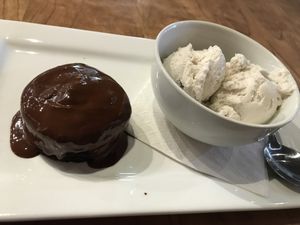 GF Chocolate Avocado Cake w/ Coconut Milk Gelato   at Veg Head in Lansing