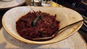 Beetroot curry at Copper Ceylon in Bromley