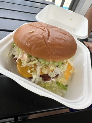 impossible burger  at Kaliburger in St Augustine