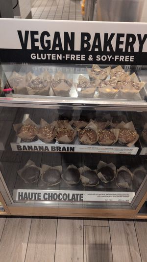 Three kinds of vegan muffins at Juice Generation - Times Square in New York City