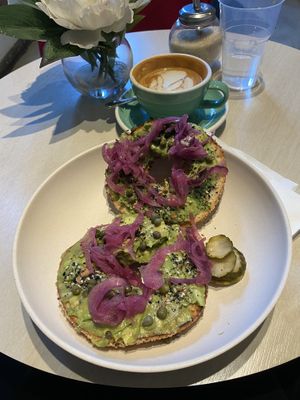 Breakfast Avo bagel    at Schmucks in Melbourne