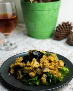 Fried Salty King Oyster Mushroom 鹽酥雞髀菇 at Cooking with Plants - 煮植 in Kowloon