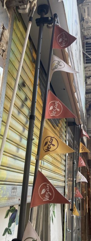 Vegan flags😄 at Cooking with Plants - 煮植 in Kowloon