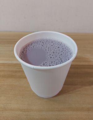 Purple Sweet Potato Soy Milk 紫心蕃薯豆漿 at Cooking with Plants - 煮植 in Kowloon