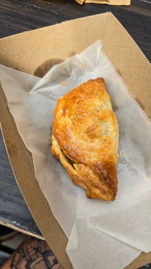 Vegan Pasty at Universal Studios - Leaky Cauldron in Orlando