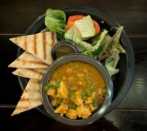 Vegan Curry at Universal Studios - Leaky Cauldron in Orlando