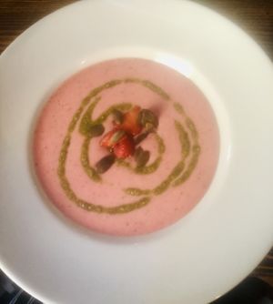 Strawberrysoup  at Garzon Café  in Budapest