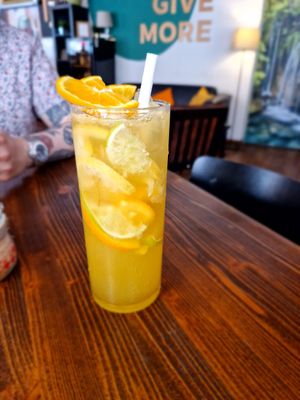 Mango Lemonade at Garzon Café  in Budapest
