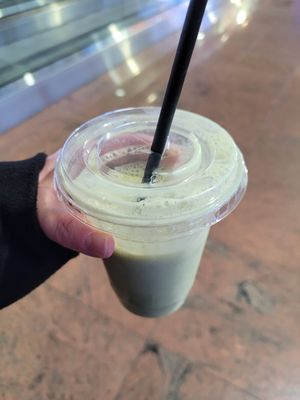 Morning Glory, with soy milk as base. at BRU - VIT - A Gates in Zaventem