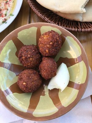 Falafel at Abu Ashraf Restaurant in Nazareth