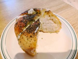 Garlic cream cheese bun at Cafe Vegu in Lewes