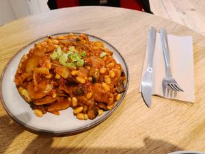 Budae toast at Cafe Vegu in Lewes