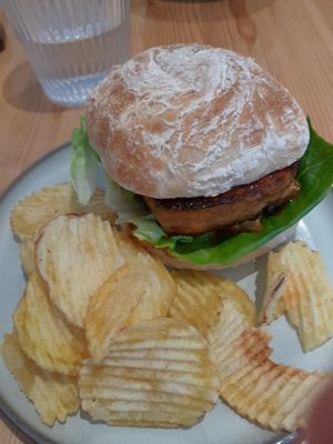 Tofu ciabatta at Cafe Vegu in Lewes