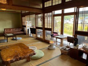 Inside the cafe at kirkas kevat - キルカスケバト in Odate