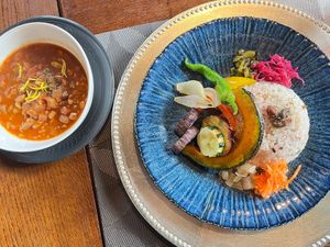 Vegan Keema Curry Lunch at Siesta in Hirakawa