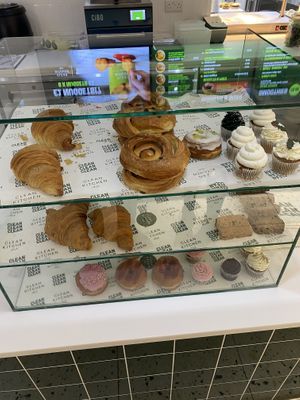 Pastries and cakes  at Clean Kitchen Club - Battersea Power Station in South West London