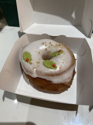 Biscoff Christmas Doughnut  at Clean Kitchen Club - Battersea Power Station in South West London