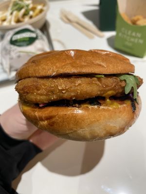 Katsu Clean Burger  at Clean Kitchen Club - Battersea Power Station in South West London
