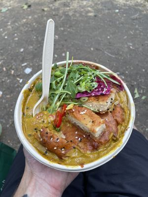 Katsu bowl   at Clean Kitchen Club - Battersea Power Station in South West London